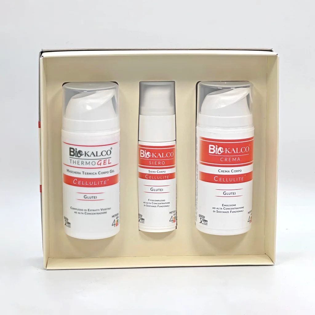 <b>Kit Biokalco Thermogel Cellulite Glutei </b><br><span>Siero, Crema & Thermogel</span>